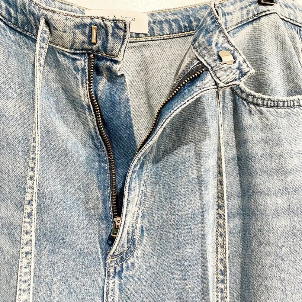 NWT Rag & Bone Ultra Featherweight Phoebe Drawstring Jeans Size Large - Picture 7 of 13